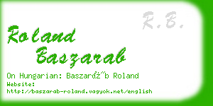 roland baszarab business card